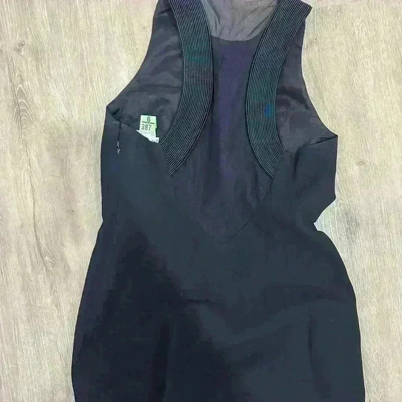 Vintage Rimini Black Slit Dress size 10 - Picture 7 of 8